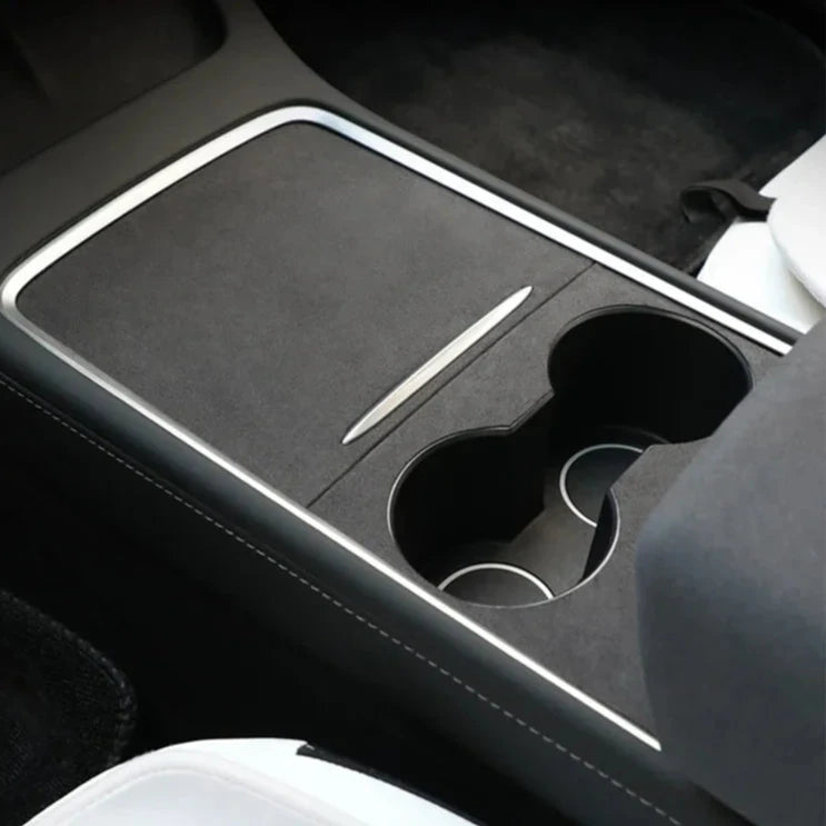 Alcantara Suede Center Console Cover - Tesla Model 3/Y